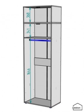 Шкаф с антресолью Linnea MHR-2POA-1 2450х800х510 (Белый-М 11.1.2) в Нижневартовске - nizhnevartovsk.mebel24.online | фото 3