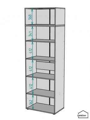 Шкаф с антресолью Linnea MHR-2POA-2 2450х800х510 (Белый-М 11.1.2) в Нижневартовске - nizhnevartovsk.mebel24.online | фото 3