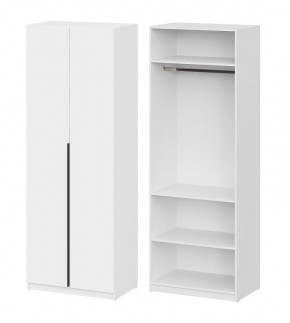 Шкаф ШК-5 + 2 полки (800) Белый текстурный в Нижневартовске - nizhnevartovsk.mebel24.online | фото