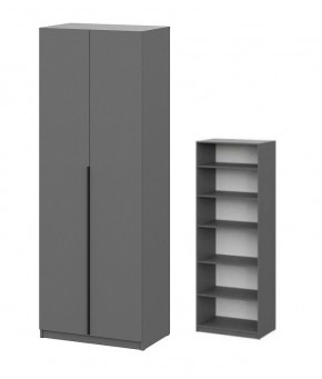 Шкаф ШК-5 + 4 полки (800) Графит в Нижневартовске - nizhnevartovsk.mebel24.online | фото 1