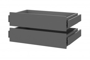 Шкаф ШК-5 + 4 полки + ящики (800) Графит в Нижневартовске - nizhnevartovsk.mebel24.online | фото 2