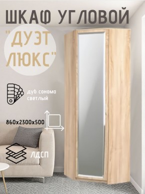 Шкаф угловой Дуэт Люкс с зеркалом в Нижневартовске - nizhnevartovsk.mebel24.online | фото