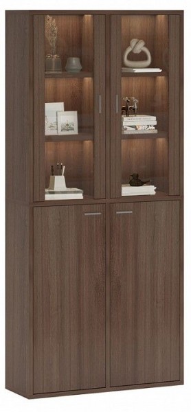 Шкаф-витрина Домино СУ(ш2в2)+2ФС+2ФГ в Нижневартовске - nizhnevartovsk.mebel24.online | фото 2