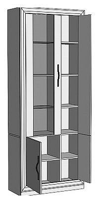 Шкаф-витрина Нобиле ШВтВ-ФСД-ФГК в Нижневартовске - nizhnevartovsk.mebel24.online | фото 2