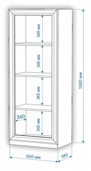 Шкаф-витрина Нобиле ВтН-ФС-ФГ в Нижневартовске - nizhnevartovsk.mebel24.online | фото 2