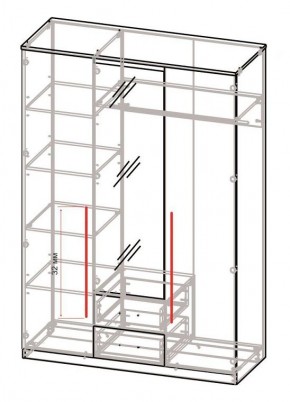 Спальный гарнитур Роксана (модульный) ЯШС в Нижневартовске - nizhnevartovsk.mebel24.online | фото 5