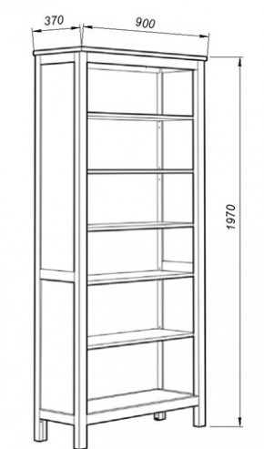 Стеллаж 00 Кантри, массив сосны, цвет белый в Нижневартовске - nizhnevartovsk.mebel24.online | фото 3