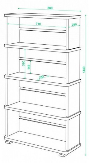 Стеллаж Б-25/4 в Нижневартовске - nizhnevartovsk.mebel24.online | фото 2