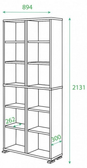 Стеллаж Домино нельсон ПУ-30-1 в Нижневартовске - nizhnevartovsk.mebel24.online | фото 2