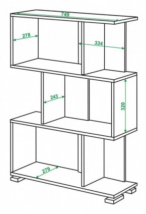 Стеллаж Домино нельсон СЛ-5-3 в Нижневартовске - nizhnevartovsk.mebel24.online | фото 2