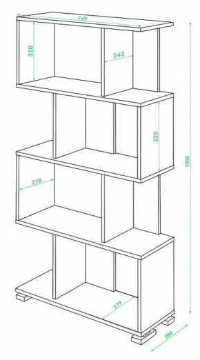 Стеллаж Домино нельсон СЛ-5-4 в Нижневартовске - nizhnevartovsk.mebel24.online | фото 2