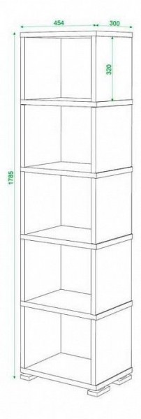 Стеллаж Домино СБ-15/5 в Нижневартовске - nizhnevartovsk.mebel24.online | фото 2