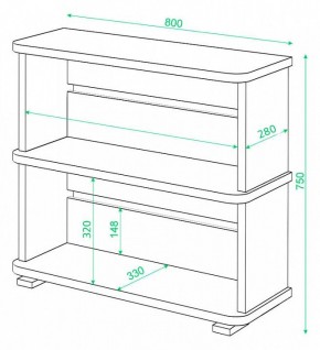 Стеллаж Домино СБ-25/2 в Нижневартовске - nizhnevartovsk.mebel24.online | фото 3