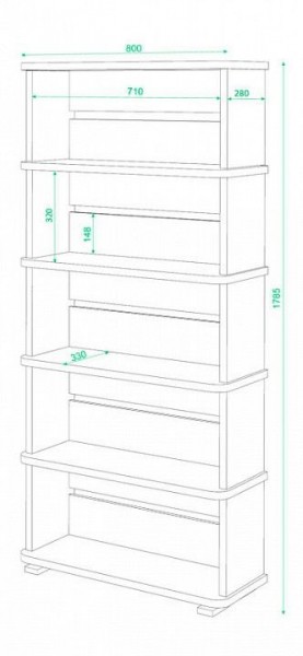 Стеллаж Домино СБ-25/5 в Нижневартовске - nizhnevartovsk.mebel24.online | фото 2