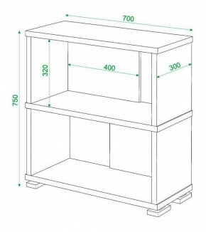 Стеллаж книжный Домино СБ-10_2 в Нижневартовске - nizhnevartovsk.mebel24.online | фото 3