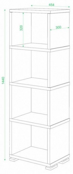 Стеллаж-колонка Домино СБ-15/4 в Нижневартовске - nizhnevartovsk.mebel24.online | фото 3