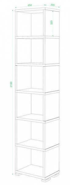 Стеллаж-колонка СБ-15/6 в Нижневартовске - nizhnevartovsk.mebel24.online | фото 2