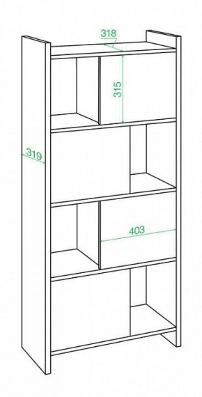 Стеллаж комбинированный Домино Лайт СТЛ-3В в Нижневартовске - nizhnevartovsk.mebel24.online | фото 2