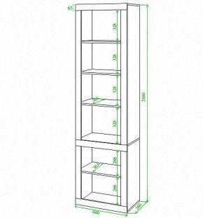 Стеллаж комбинированный Toivo ВтВ в Нижневартовске - nizhnevartovsk.mebel24.online | фото 2