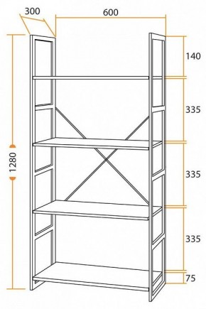 Стеллаж WS-01 в Нижневартовске - nizhnevartovsk.mebel24.online | фото