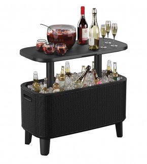 Стол Беви Бар (Bevy Bar Large Cool Bar), графит в Нижневартовске - nizhnevartovsk.mebel24.online | фото 3