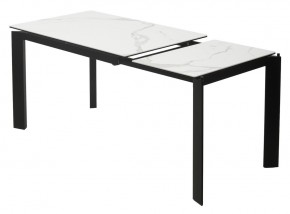 Стол CORNER 120 MATTE STATUARIO Белый мрамор матовый керамика, стекло/ черный каркас, ®DISAUR в Нижневартовске - nizhnevartovsk.mebel24.online | фото 4