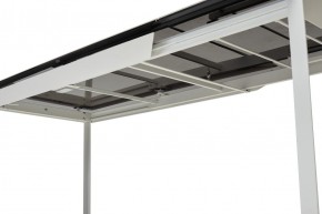 Стол CREMONA 140 MATTE STATUARIO Белый мрамор матовый, керамика/ белый каркас, ®DISAUR в Нижневартовске - nizhnevartovsk.mebel24.online | фото 2