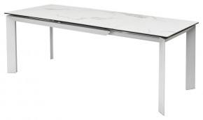 Стол CREMONA 140 MATTE STATUARIO Белый мрамор матовый, керамика/ белый каркас, ®DISAUR в Нижневартовске - nizhnevartovsk.mebel24.online | фото 4