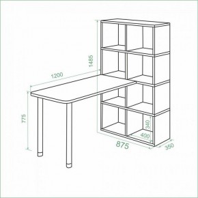 Стол компьютерный Bartolo в Нижневартовске - nizhnevartovsk.mebel24.online | фото 2