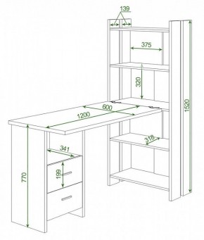 Стол компьютерный Домино Lite СТЛ-ОВ+С120Р в Нижневартовске - nizhnevartovsk.mebel24.online | фото 2