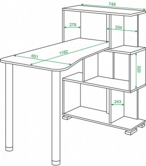 Стол компьютерный Домино нельсон СЛ-5-3СТ-2 в Нижневартовске - nizhnevartovsk.mebel24.online | фото 2