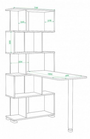 Стол компьютерный Домино нельсон СЛ-5СТ в Нижневартовске - nizhnevartovsk.mebel24.online | фото 3