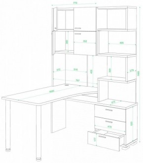 Стол компьютерный Домино нельсон СР-500М/160 в Нижневартовске - nizhnevartovsk.mebel24.online | фото 2