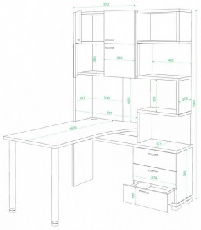 Стол компьютерный Домино нельсон СР-500М/190 в Нижневартовске - nizhnevartovsk.mebel24.online | фото 2