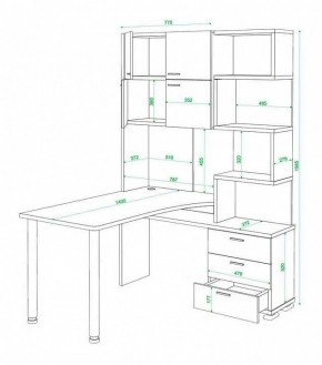 Стол компьютерный Домино нельсон СР-500М140 в Нижневартовске - nizhnevartovsk.mebel24.online | фото 3
