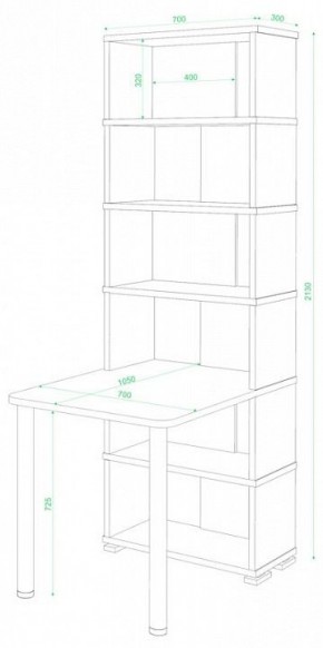 Стол компьютерный Домино СБ-10М/6 в Нижневартовске - nizhnevartovsk.mebel24.online | фото 2