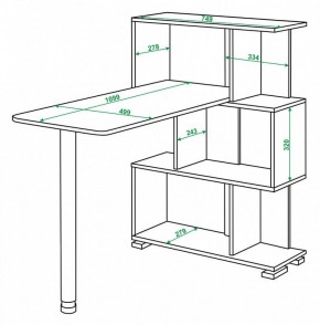 Стол компьютерный Домино СЛ-5-3СТ в Нижневартовске - nizhnevartovsk.mebel24.online | фото 2