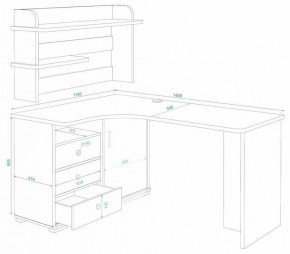 Стол компьютерный Домино СР-145 в Нижневартовске - nizhnevartovsk.mebel24.online | фото 2