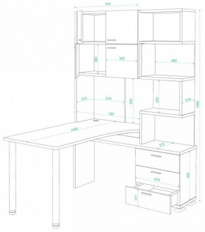 Стол компьютерный Домино СР-500М/140 в Нижневартовске - nizhnevartovsk.mebel24.online | фото 2