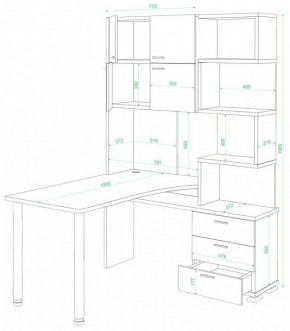 Стол компьютерный Домино СР-500М/190 в Нижневартовске - nizhnevartovsk.mebel24.online | фото 2