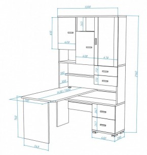 Стол компьютерный Домино СР-620/140 в Нижневартовске - nizhnevartovsk.mebel24.online | фото 3