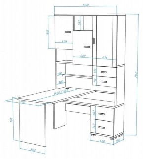 Стол компьютерный Домино СР-620/140 в Нижневартовске - nizhnevartovsk.mebel24.online | фото 2