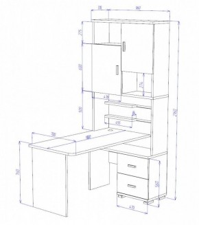 Стол компьютерный Домино СР-720/180 в Нижневартовске - nizhnevartovsk.mebel24.online | фото 2