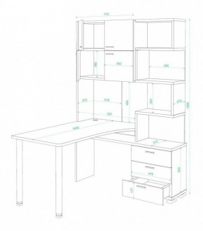 Стол компьютерный Латте СР-500М160 в Нижневартовске - nizhnevartovsk.mebel24.online | фото 3