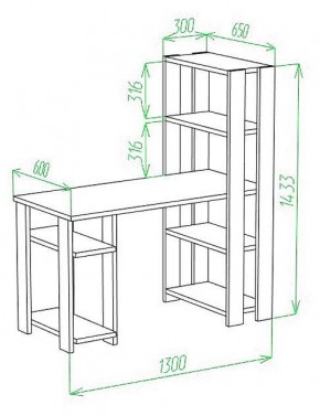 Стол компьютерный Slim СТН-145/130 в Нижневартовске - nizhnevartovsk.mebel24.online | фото 2