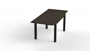 Стол обеденный раскладной ВАРДИГ М 120(180)x80 шпон, ясень черный в Нижневартовске - nizhnevartovsk.mebel24.online | фото 2