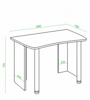 Стол офисный Домино Лайт СКЛ-Софт120 в Нижневартовске - nizhnevartovsk.mebel24.online | фото 3