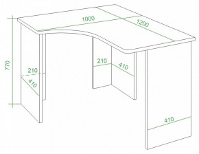 Стол письменный Домино Lite СКЛ-Угл120 в Нижневартовске - nizhnevartovsk.mebel24.online | фото 3