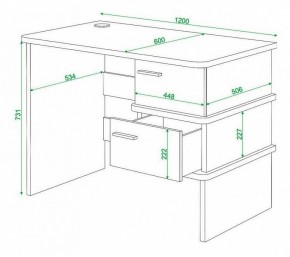 Стол письменный Домино нельсон СД-15С в Нижневартовске - nizhnevartovsk.mebel24.online | фото 3