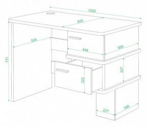 Стол письменный Домино СД-15 в Нижневартовске - nizhnevartovsk.mebel24.online | фото 2